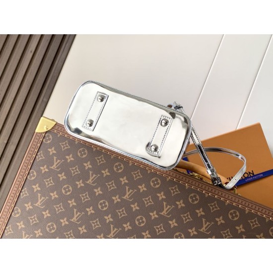 Replica Borsa Alma BB Louis Vuitton M26335 Argento Imitazione