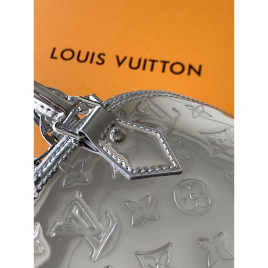Replica Borsa Alma BB Louis Vuitton M26335 Argento Imitazione