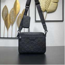 Replica Borsa messenger da uomo Louis Vuitton Trio M26713 Nera Imitazione