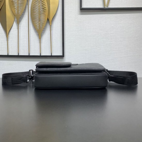 Replica Borsa messenger da uomo Louis Vuitton Trio M26713 Nera Imitazione