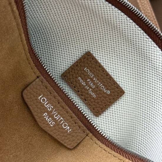 Replica Borsa hobo da uomo Louis Vuitton Verso M26745 Marrone Imitazione