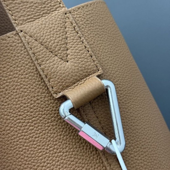Replica Borsa hobo da uomo Louis Vuitton Verso M26745 Marrone Imitazione