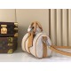 Replica Borsa LV M27161 Keepall Bandoulière 25 Albicocca Fiore Imitazione
