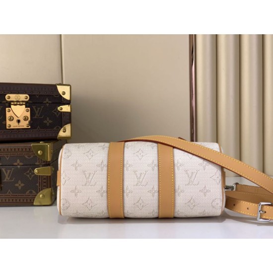 Replica Borsa LV M27161 Keepall Bandoulière 25 Albicocca Fiore Imitazione