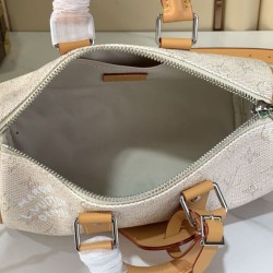 Replica Borsa LV M27161 Keepall Bandoulière 25 Albicocca Fiore Imitazione