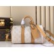 Replica Borsa LV M27161 Keepall Bandoulière 25 Albicocca Fiore Imitazione