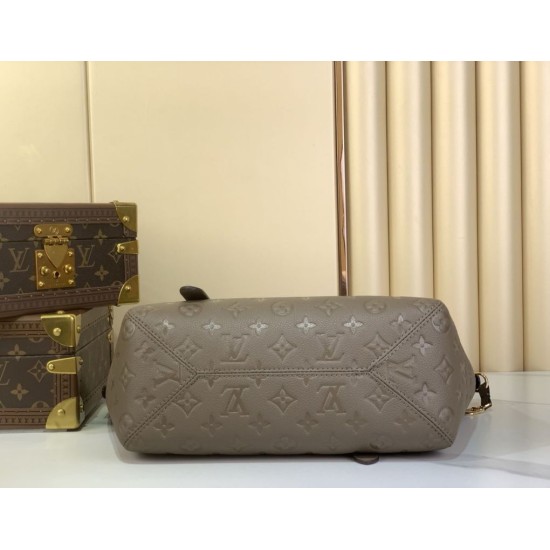 Replica Borsa a secchiello Louis Vuitton All In One PM M25890 Grigio-verde fumé Imitazione