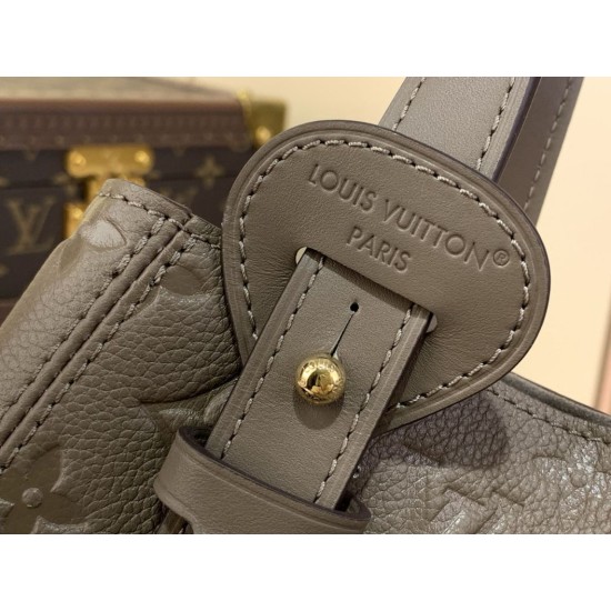 Replica Borsa a secchiello Louis Vuitton All In One PM M25890 Grigio-verde fumé Imitazione