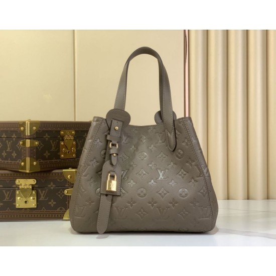 Replica Borsa a secchiello Louis Vuitton All In One PM M25890 Grigio-verde fumé Imitazione