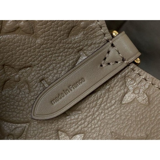 Replica Borsa a secchiello Louis Vuitton All In One PM M25890 Grigio-verde fumé Imitazione