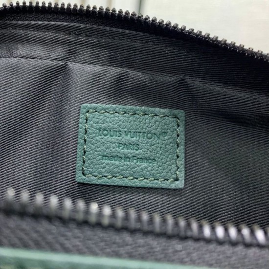 Replica Borsa messenger da uomo Louis Vuitton Trio M27154 Verde Imitazione