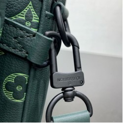 Replica Borsa messenger da uomo Louis Vuitton Trio M27154 Verde Imitazione