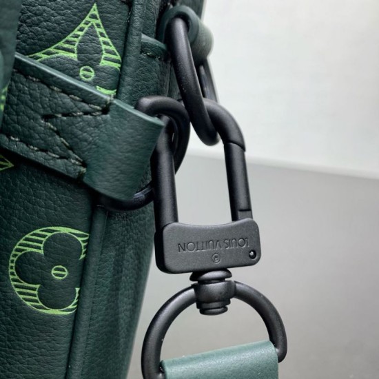 Replica Borsa messenger da uomo Louis Vuitton Trio M27154 Verde Imitazione