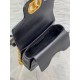 Miglior Falso Dior Mini Jolie Borsa con Manico Superiore Nera Cannage Calfskin Economiche Premium