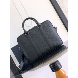 Replica perfetta Cartella Dior con cerniera Nero Gravity Imitazione Outlet Online