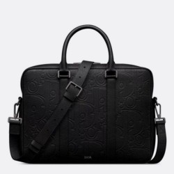Replica perfetta Cartella Dior con cerniera Nero Gravity Imitazione Outlet Online
