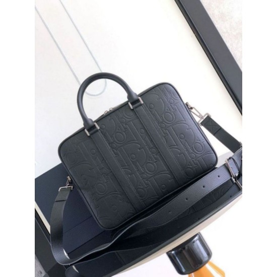 Replica perfetta Cartella Dior con cerniera Nero Gravity Imitazione Outlet Online
