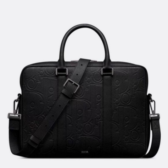 Replica perfetta Cartella Dior con cerniera Nero Gravity Imitazione Outlet Online