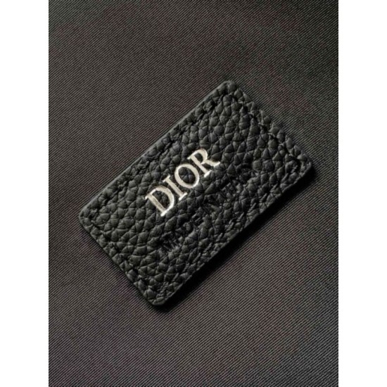 Replica perfetta Cartella Dior con cerniera Nero Gravity Imitazione Outlet Online