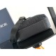Migliore Repliche Borsa a tracolla con cerniera Dior Rider 2.0 nera obliqua con nero Economiche Outlet Online