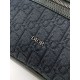 Migliore Repliche Borsa a tracolla con cerniera Dior Rider 2.0 nera obliqua con nero Economiche Outlet Online