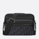 Migliore Repliche Borsa a tracolla con cerniera Dior Rider 2.0 nera obliqua con nero Economiche Outlet Online