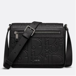 Perfette Qualità Repliche Borsa a tracolla Dior da uomo con patta nera Gravity Imitazione