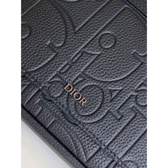 Perfette Qualità Repliche Borsa a tracolla Dior da uomo con patta nera Gravity Imitazione