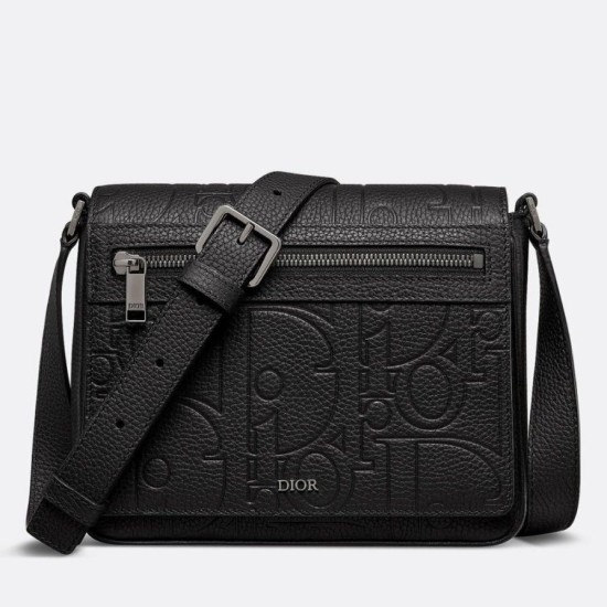 Perfette Qualità Repliche Borsa a tracolla Dior da uomo con patta nera Gravity Imitazione