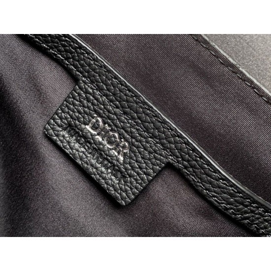Perfette Qualità Repliche Borsa a tracolla Dior da uomo con patta nera Gravity Imitazione