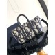 Replica perfetta Dior Weekender 25 Borsa Beige Maxi Dior Oblique Jacquard Imitazione Outlet Online