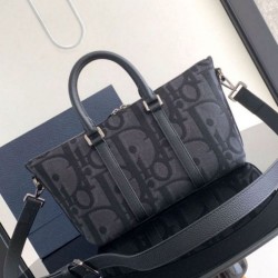 Miglior Falso Borsa Dior Weekender 25 nera Maxi Dior Oblique Jacquard Economiche Premium