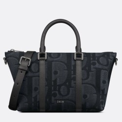 Miglior Falso Borsa Dior Weekender 25 nera Maxi Dior Oblique Jacquard Economiche Premium