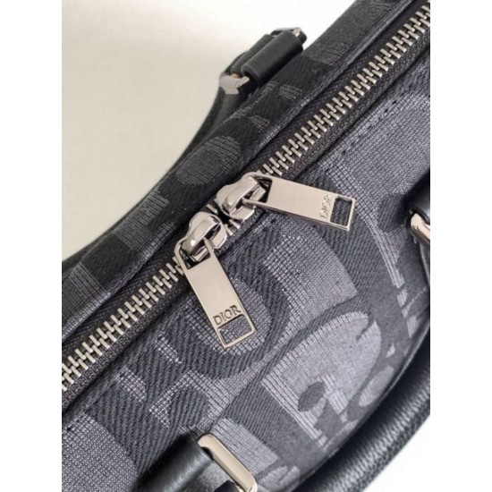 Borsa Dior Weekender 25 nera Maxi Dior Oblique Jacquard Replica originale di alta qualità Miglior Falso Borsa Dior Weekender 25 nera Maxi Dior Oblique Jacquard Economiche Premium