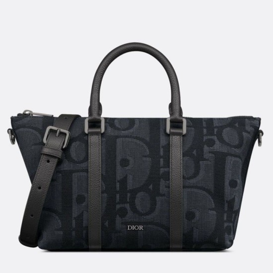 Borsa Dior Weekender 25 nera Maxi Dior Oblique Jacquard Replica originale di alta qualità Miglior Falso Borsa Dior Weekender 25 nera Maxi Dior Oblique Jacquard Economiche Premium