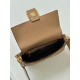 Replica perfetta Borsa media Fendi Baguette in nappa beige FF Imitazione Outlet Online