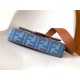 Perfette Qualità Repliche Borsa media Fendi Baguette in denim con ricamo FF Imitazione