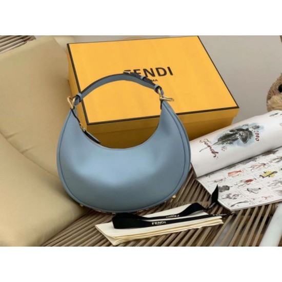 Migliore Replica Borsa Hobo Piccola Fendi Fendigraphy Azzurro Chiaro Imitazioni Outlet Italia Perfette Qualità Repliche Borsa Hobo Piccola Fendi Fendigraphy Azzurro Chiaro Imitazione
