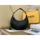 Migliore Repliche Fendi Fendigraphy Piccola Borsa Hobo Nero Economiche Outlet Online