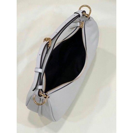 Replica perfetta Borsa Hobo Piccola Fendi Fendigraphy Bianca Imitazione Outlet Online