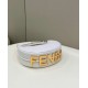 Replica perfetta Borsa Hobo Piccola Fendi Fendigraphy Bianca Imitazione Outlet Online