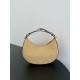 Perfette Qualità Repliche Fendi Fendigraphy Piccola Borsa Hobo Rafia Naturale Imitazione