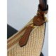 Perfette Qualità Repliche Fendi Fendigraphy Piccola Borsa Hobo Rafia Naturale Imitazione