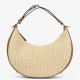 Perfette Qualità Repliche Fendi Fendigraphy Piccola Borsa Hobo Rafia Naturale Imitazione