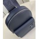 Migliore Repliche Borsa a tracolla pilota Louis Vuitton blu navy LV Aerogram M11601 Economiche Outlet Online