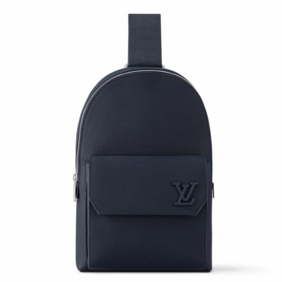 Migliore Repliche Borsa a tracolla pilota Louis Vuitton blu navy LV Aerogram M11601 Economiche Outlet Online