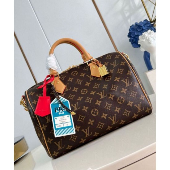 Migliore Repliche Borsa Louis Vuitton Speedy Soft 30 Crafty in tela monogramma M11945 Economiche Outlet Online
