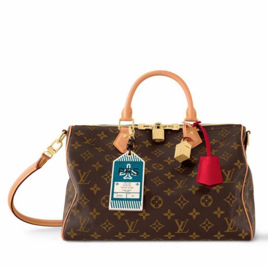 Migliore Repliche Borsa Louis Vuitton Speedy Soft 30 Crafty in tela monogramma M11945 Economiche Outlet Online