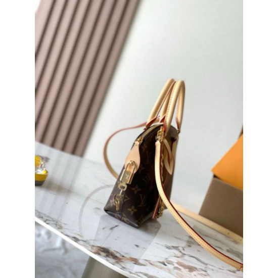 Replica perfetta Borsa Louis Vuitton Lockit BB Tela monogramma M12019 Imitazione Outlet Online