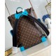Miglior Falso Zaino Louis Vuitton Christopher MM Zaino Monogram Macassar Canvas M12729 Economiche Premium